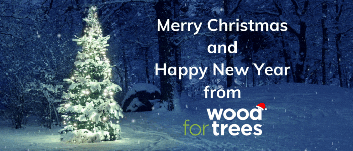 merry christmas from wood for trees